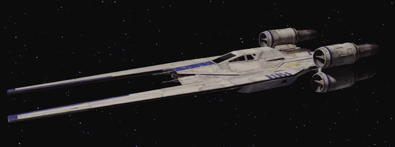 The U-Wing in its U-iest, S-Foil-locked flight mode.